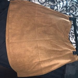 Suede skirt